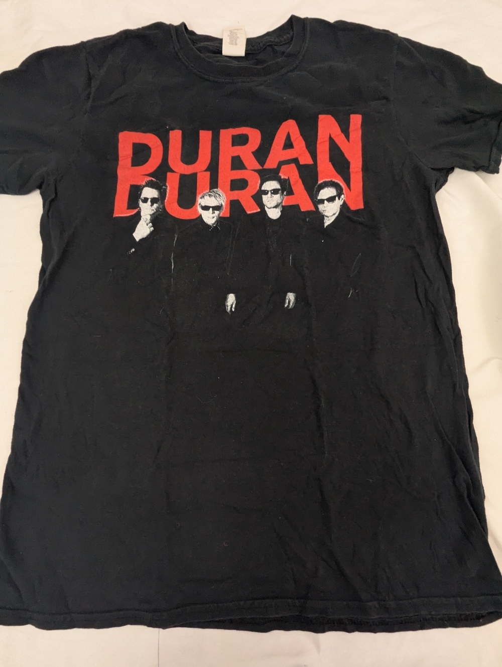 Duran Duran Concert Tee Black With Band Graphic On Front Medium